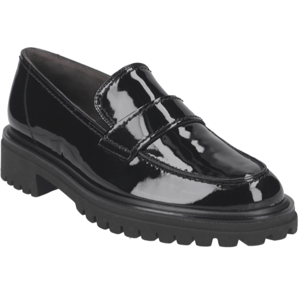 Paul Green Urban Flat loafer leather US sizes. Brand New. Black patent leather